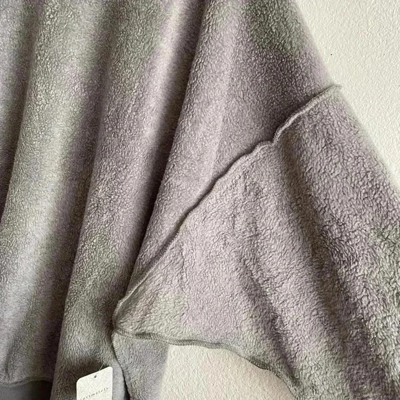 🆕 Free People Movement Storm Grey Kelly Oversize Sweater Top S🆕 - Picture 9 of 16